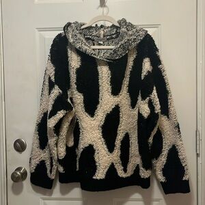 Cow Print Sherpa Jacket